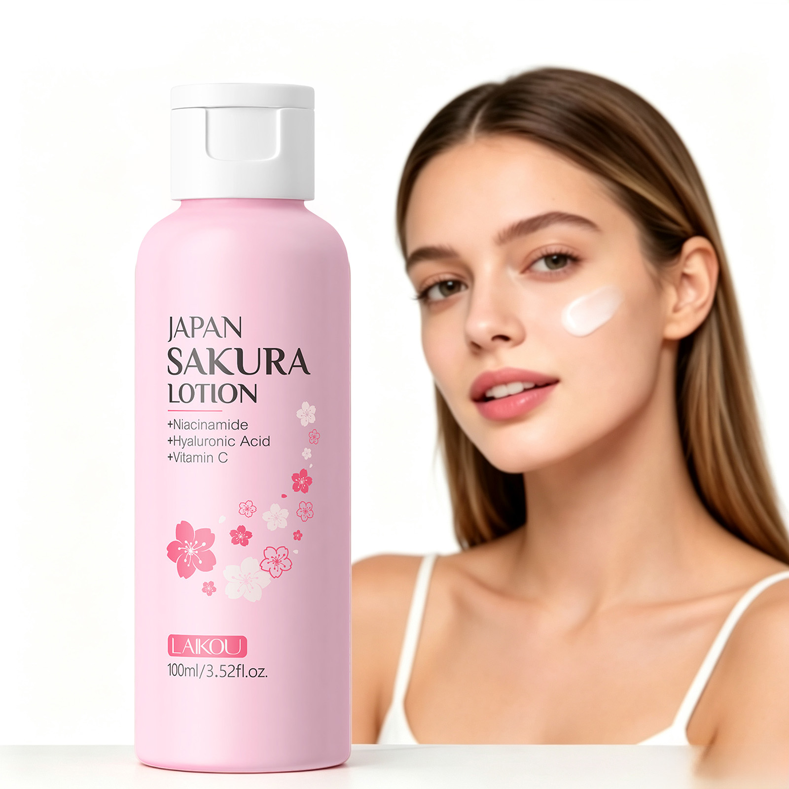 Niacinamide Pore Shrinking Essence - LAIKOU Sakura Lotion 100 мл: Увлажняющая