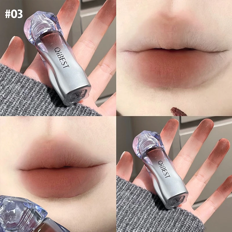 QIBEST матовая бархатная жидка – обзор и цена Matte Velvet Lip Tint Long Lasting