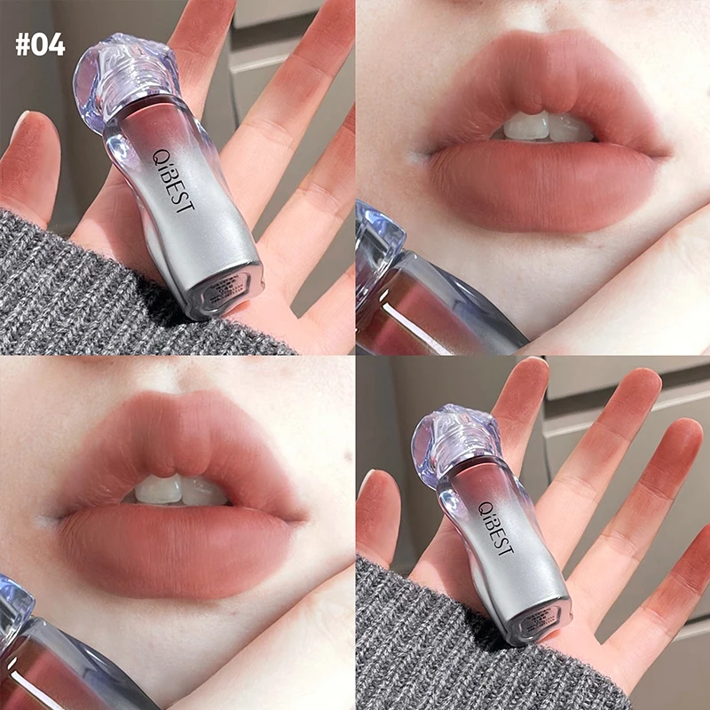 QIBEST матовая бархатная жидка – обзор и цена Matte Velvet Lip Tint Long Lasting